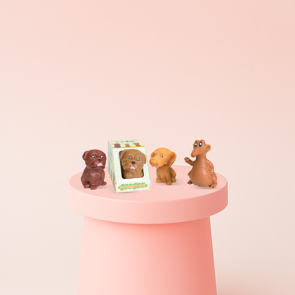 Mixed Dog Set collection featuring brown, golden, and tan puppy designs in different poses.