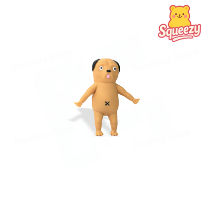 Monkey Stretchy Toy — Beige monkey stretchy toy for tactile sensory play.