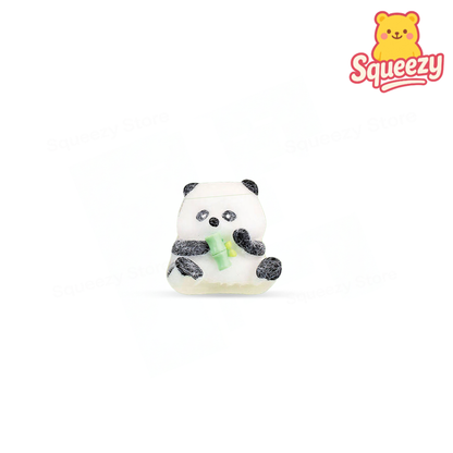 Panda Squishy holding bamboo, super soft slow-rising stress relief toy made from premium PU foam.