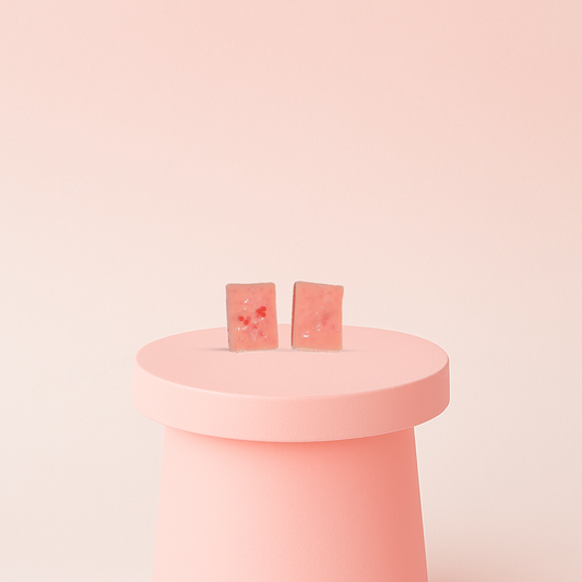 Pimple-Popping Squishies soft EVA stress relief toys shaped like pink rectangles with raised pimple details.