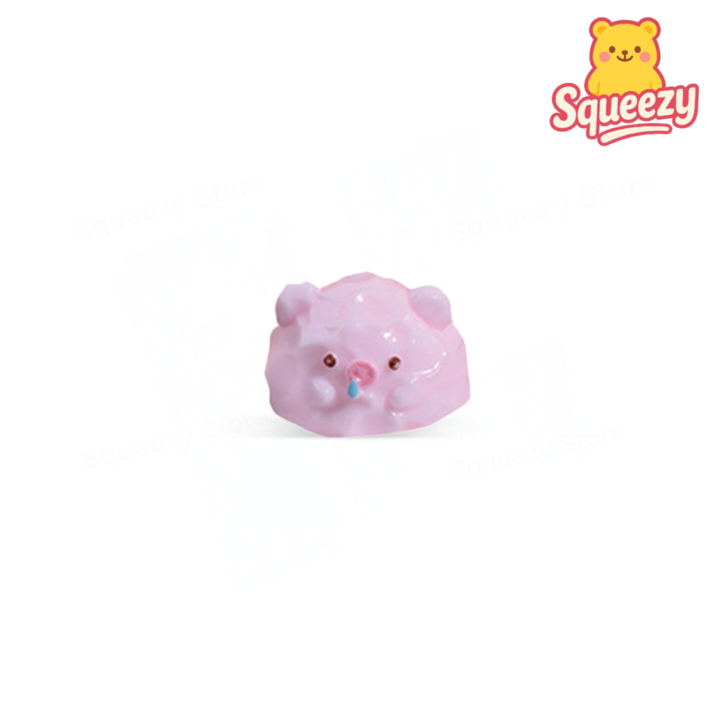 Pink Creamy Pan Squishy — Pink Creamy Pan Squishy mini soft slow-rising stress relief toy.
