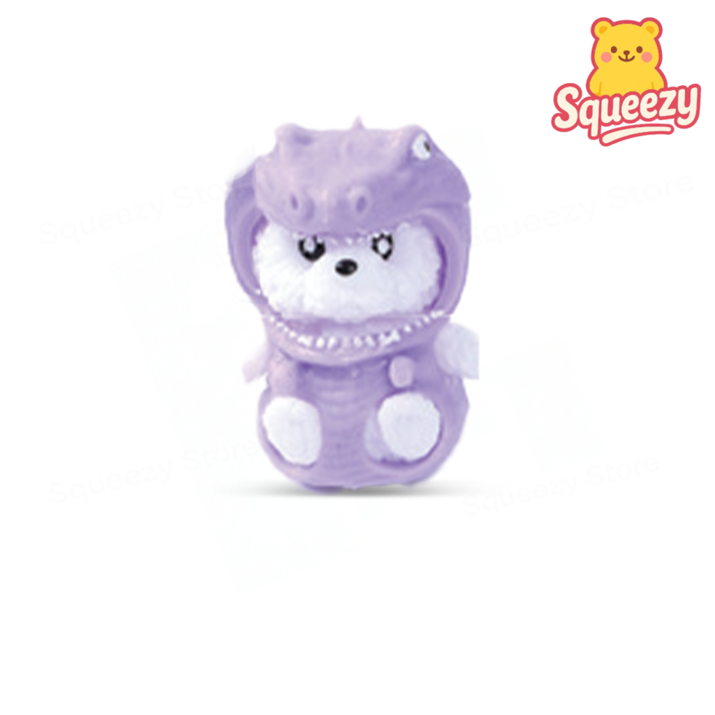 Pink Pig Bear Squishy — Pink pig costume bear squishy mini super soft slow-rising toy.