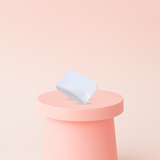 Pure Milk Squishies display box featuring white milk carton-shaped stress relief toys.
