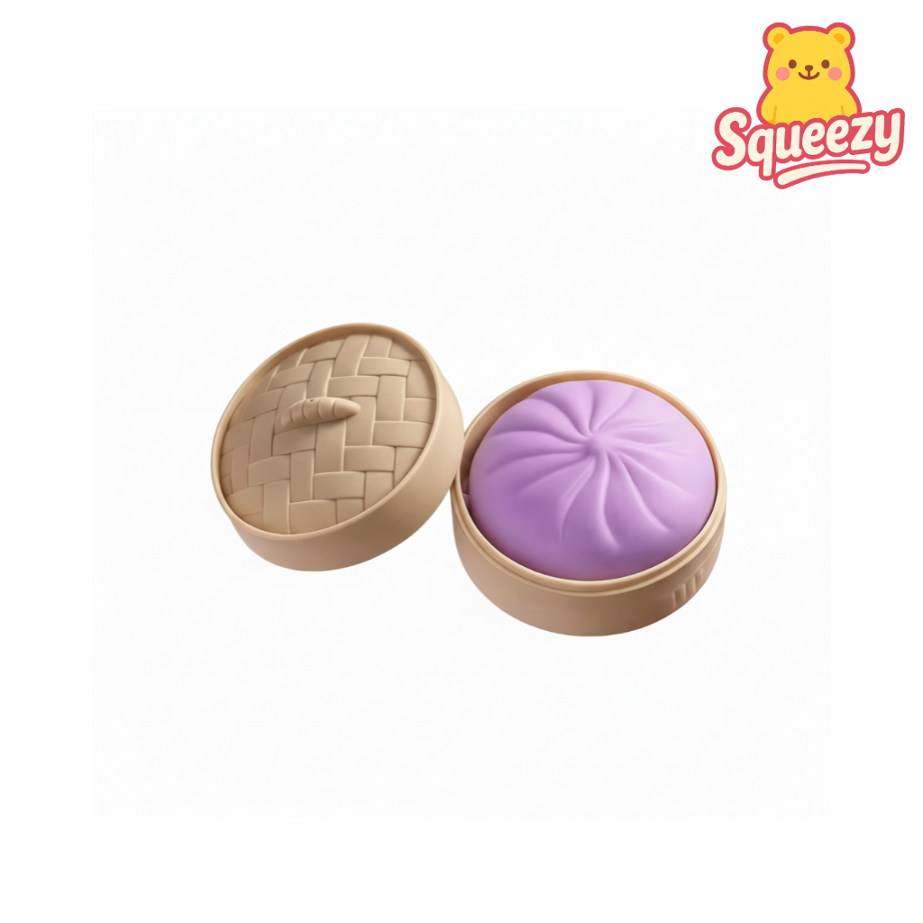 Purple Dumpling Squishy Stress Relief Toy