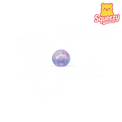 Purple Maltose Ball with Glitter glitter-filled crystal ball sensory toy.