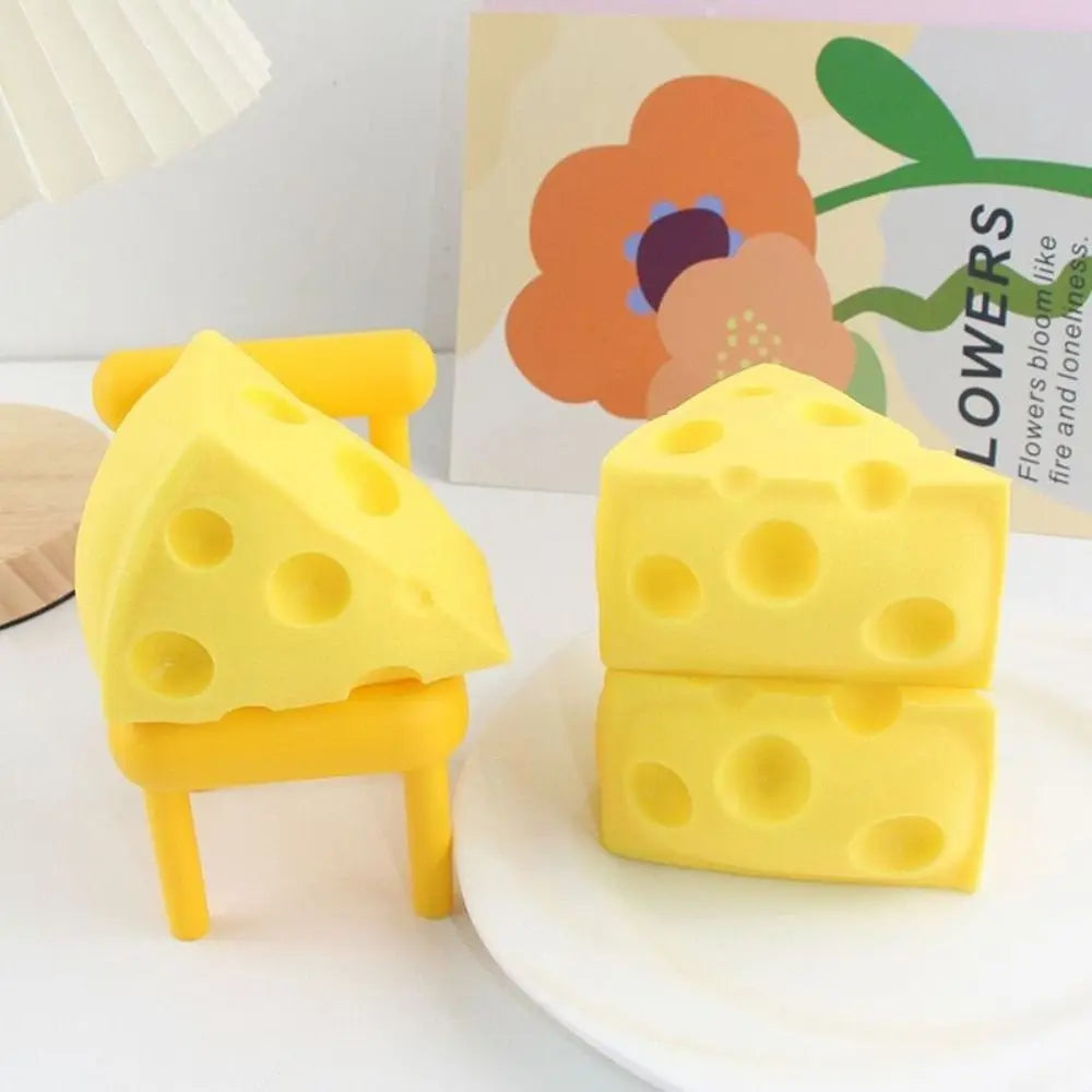 Sticky Cheese Squishy Stress Relief Toy