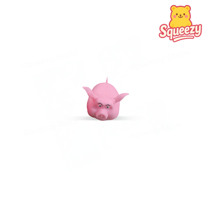Squishy Flying Pig soft EVA stress relief toy shaped like a pink pig with small wings.