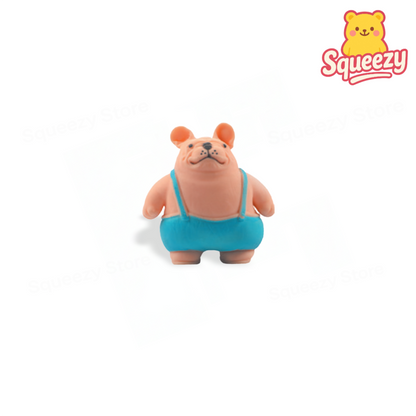 Squishy Bully Dog super soft slow-rising muscular dog stress relief toy made from premium PU foam.
