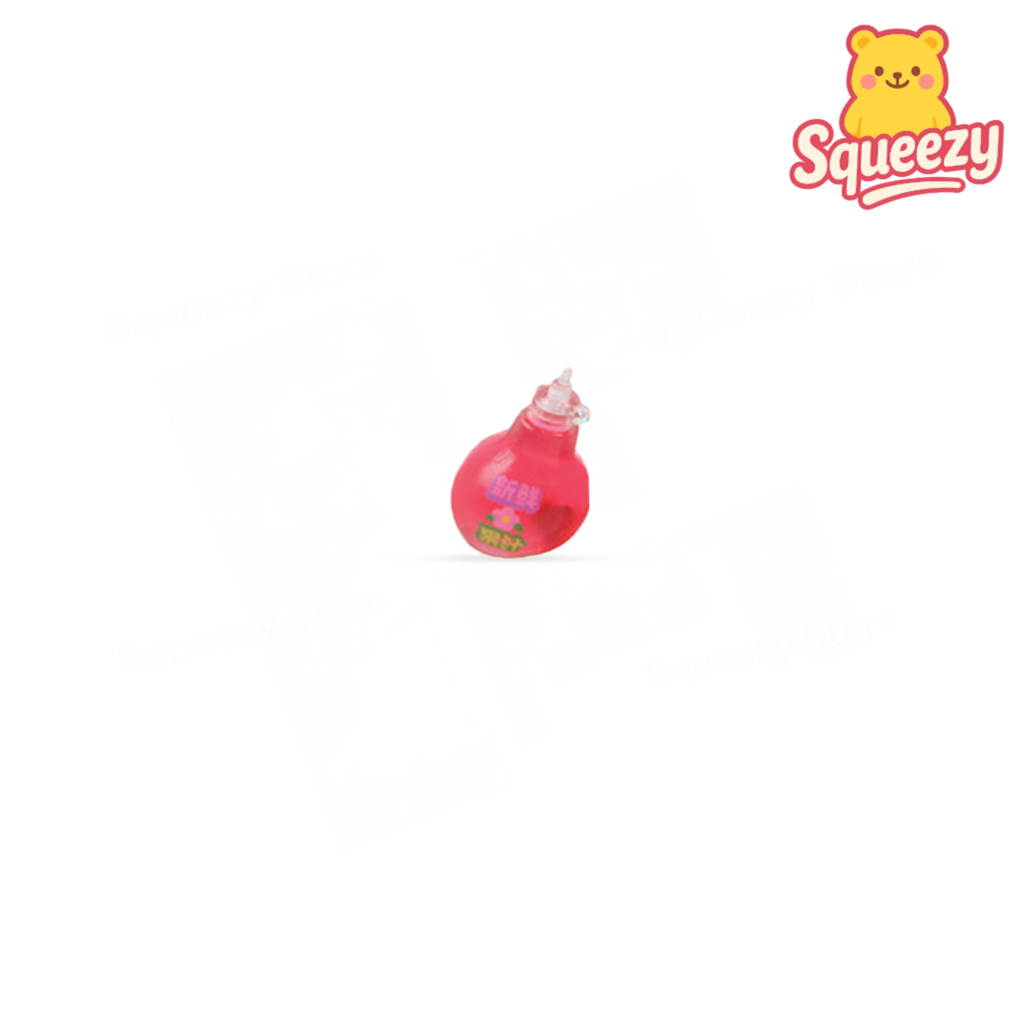 Squishy Drink sensory toy shaped like a translucent red beverage cup.