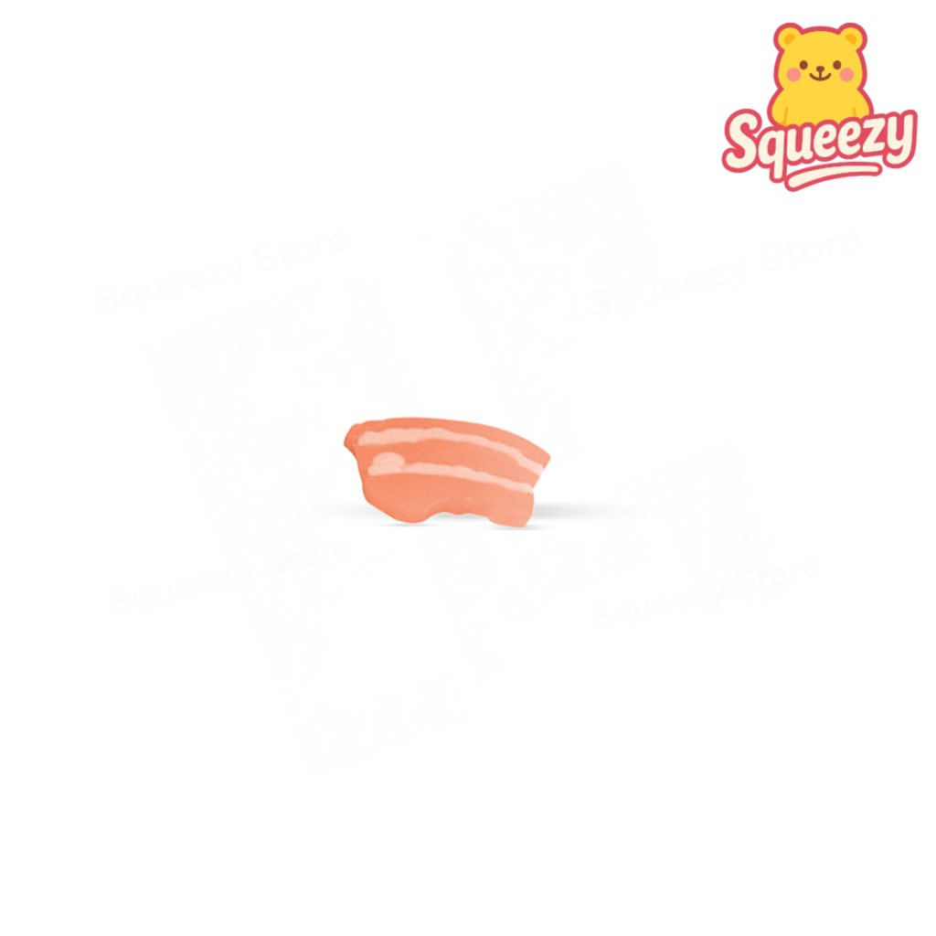 UV Color-Changing BBQ Squishy soft sensory toy shaped like a shrimp.
