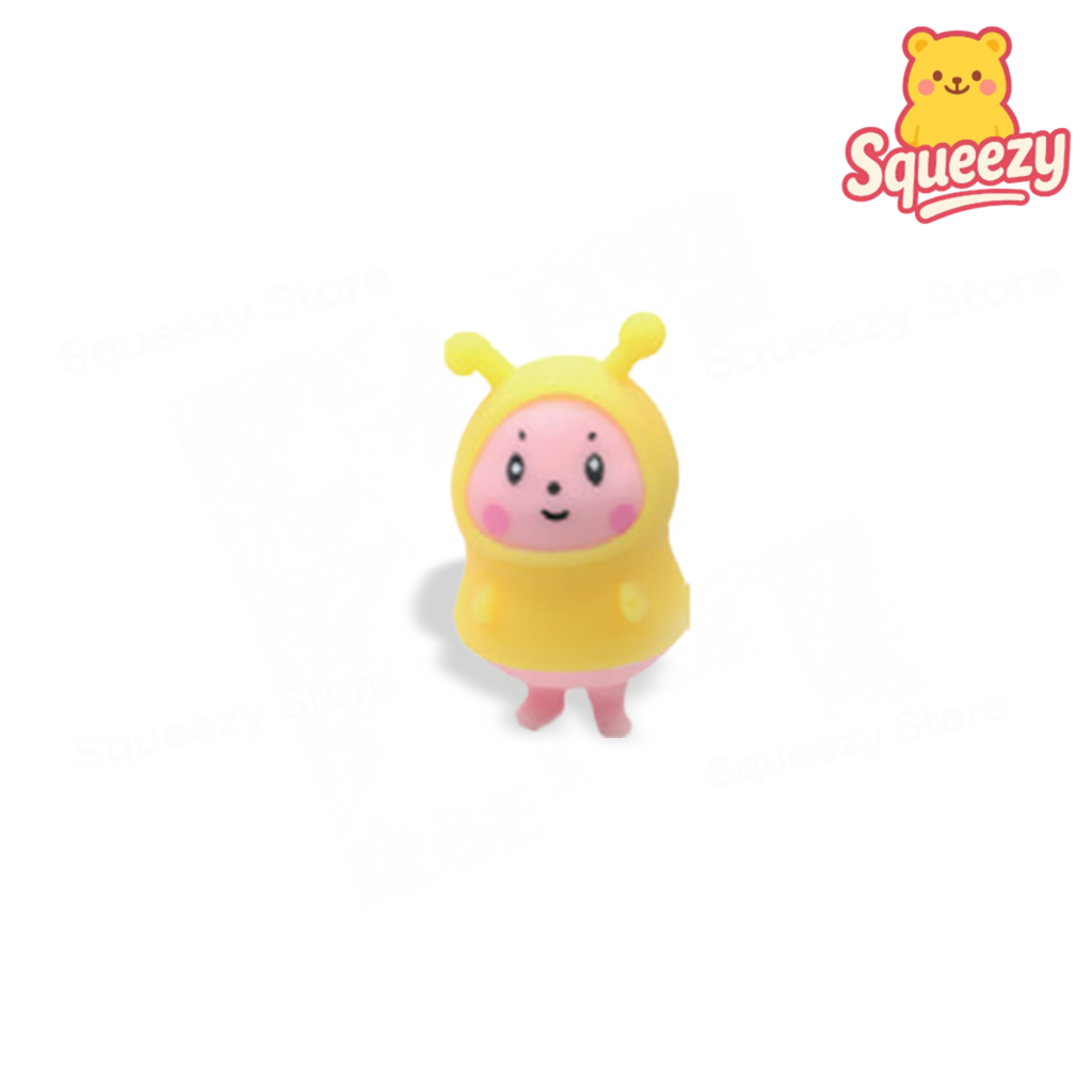 Yellow Bunny Squishy — Yellow bunny squishy mini soft slow-rising sensory toy.