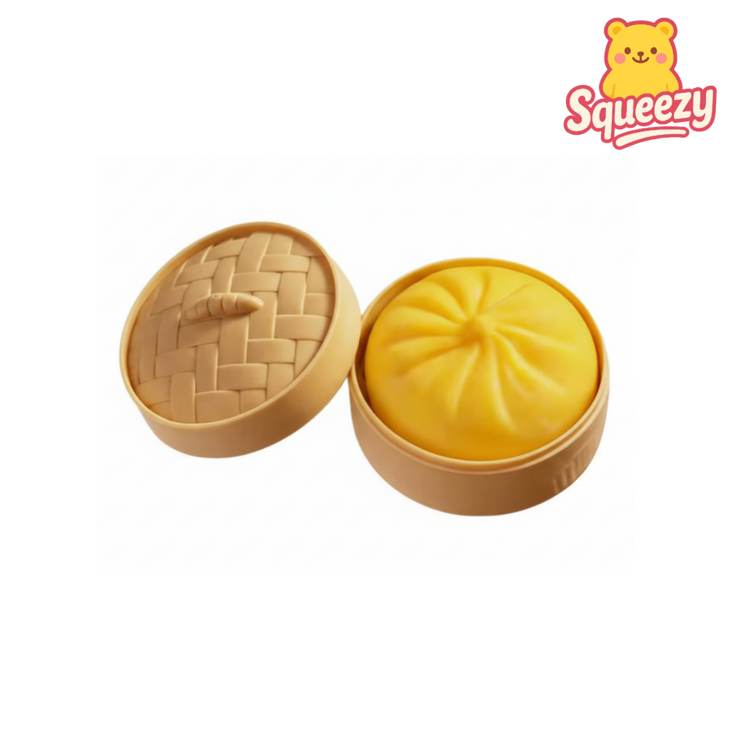 Yellow Dumpling Squishy Stress Relief Toy