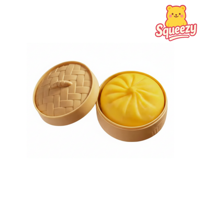Yellow Dumpling Squishy Stress Relief Toy