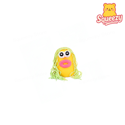 Yellow  Funny Character Squishy soft slow-rising sensory toy.
