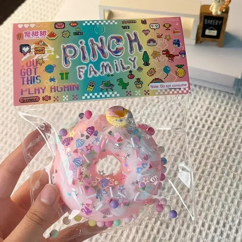 Squeeze Toys Pinching Cake Decompressing Toy Soft Sticky Stress Relief Relax Toys Slow Rebound Toy Stress Release Vent Toys