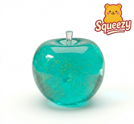 blue Crystal Big Apple Squishy Stress Relief Toy