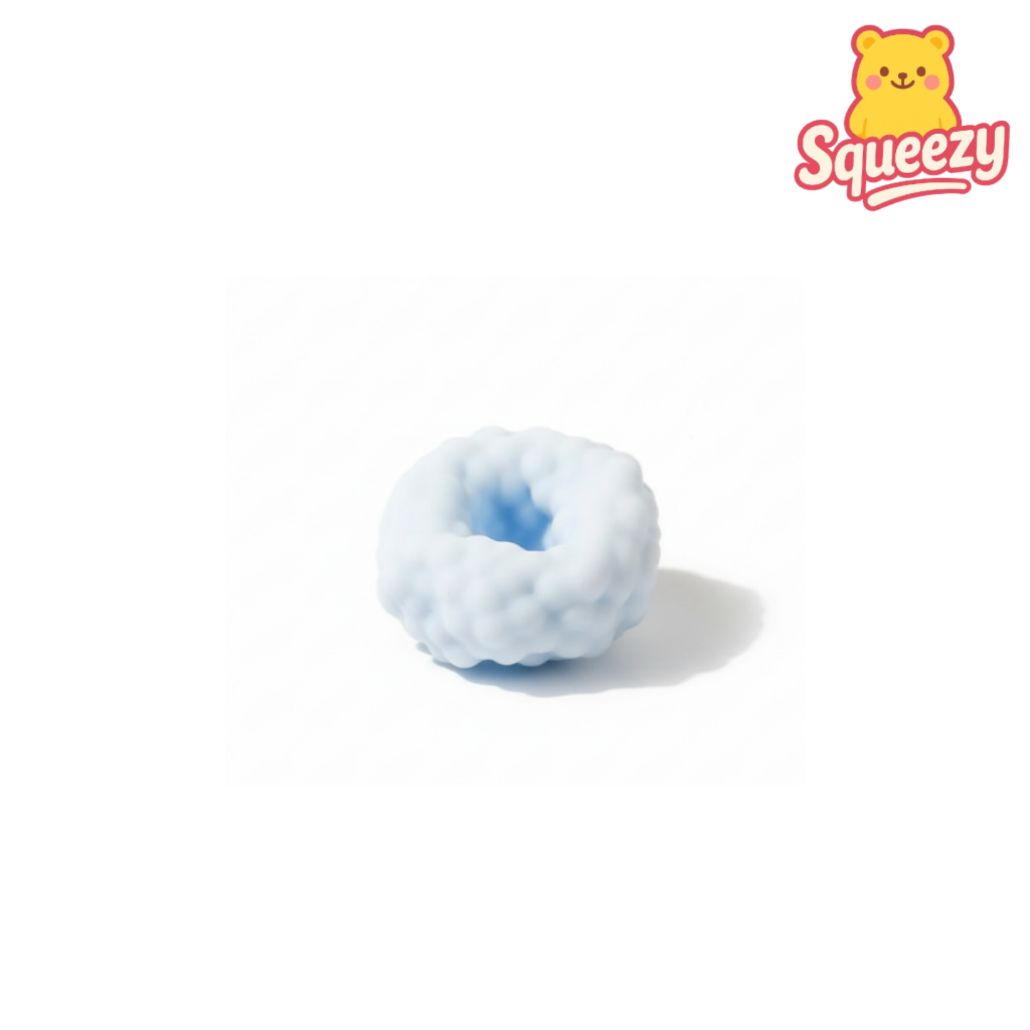 blue Shapeable Vacuum Squishy Sand Grape Smoothie Ball Stress Relief