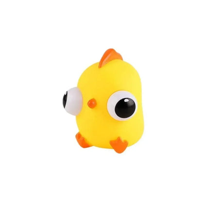 Yellow Brown Green Pop Eyes Toy New Plastic Silicone Stress Relief Squeeze Toy Pig Chicken Rabbit Cartoon Toy
