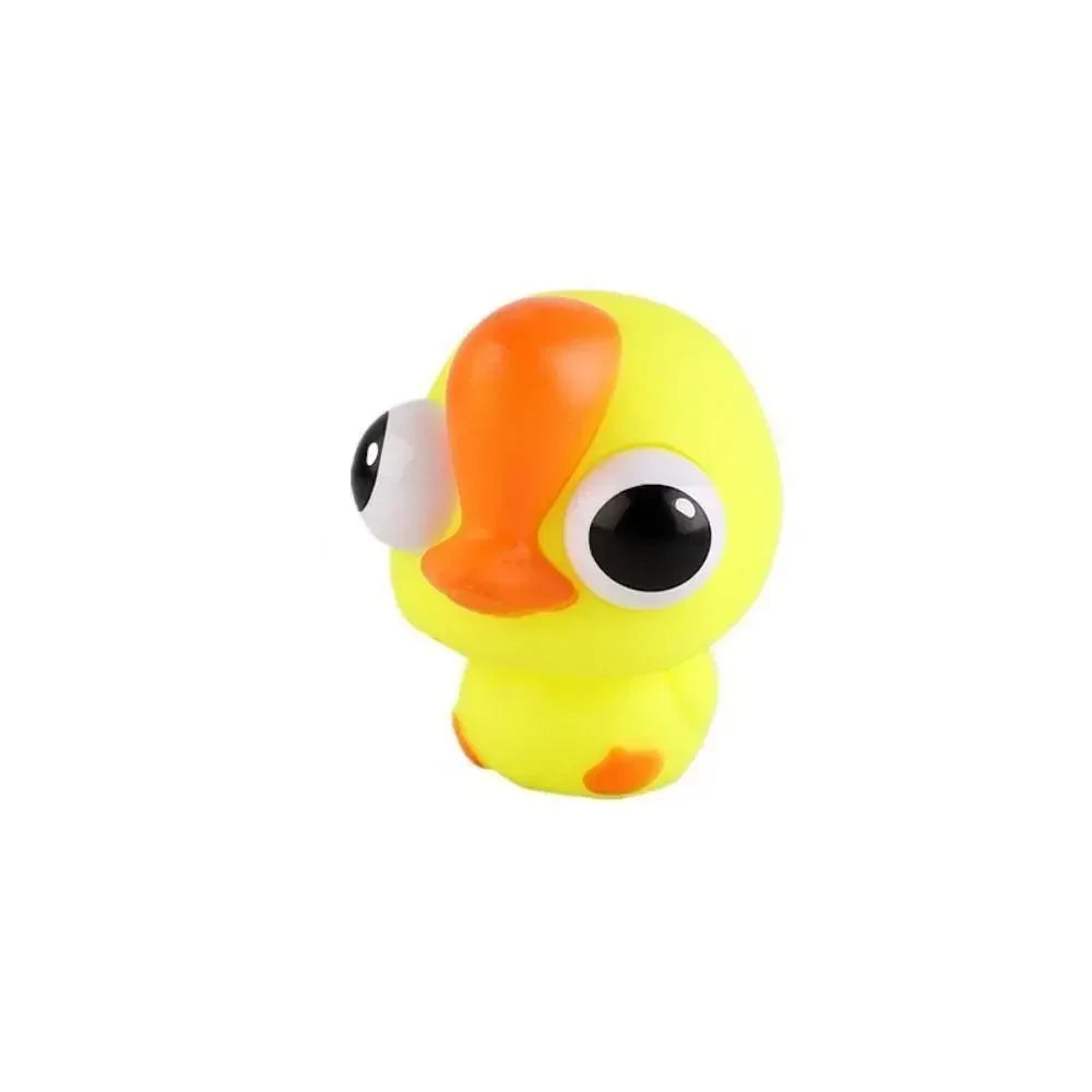 Yellow Brown Green Pop Eyes Toy New Plastic Silicone Stress Relief Squeeze Toy Pig Chicken Rabbit Cartoon Toy