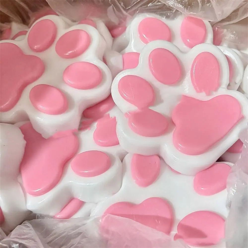 Extra Large Squeeze Cat Paw Toys Silicone Decompression Toys Sticky Soft Pinching and Decompressing Toy for Stress Release Toys