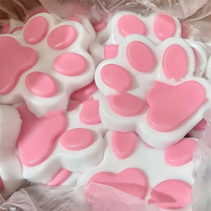 Extra Large Squeeze Cat Paw Toys Silicone Decompression Toys Sticky Soft Pinching and Decompressing Toy for Stress Release Toys