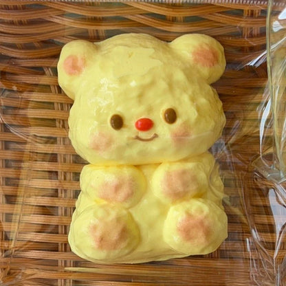 Handmade Squishy Butter Bear Mochi Taba Squishy NEW Fidget Toy Stress Relief Decompression Toy