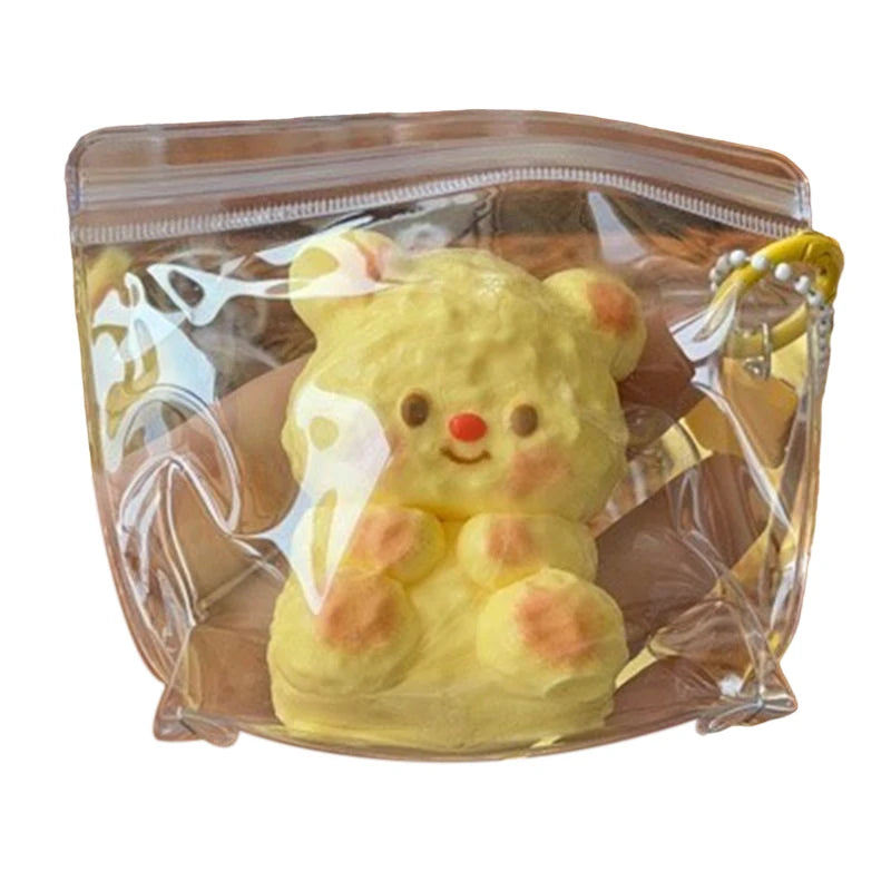 Handmade Squishy Butter Bear Mochi Taba Squishy NEW Fidget Toy Stress Relief Decompression Toy