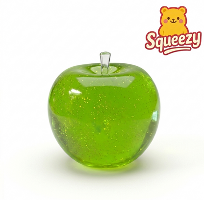 green Crystal Big Apple Squishy Stress Relief Toy
