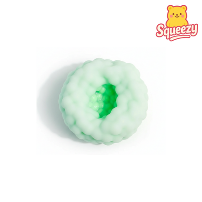 green orange Shapeable Vacuum Squishy Sand Grape Smoothie Ball Stress Relief