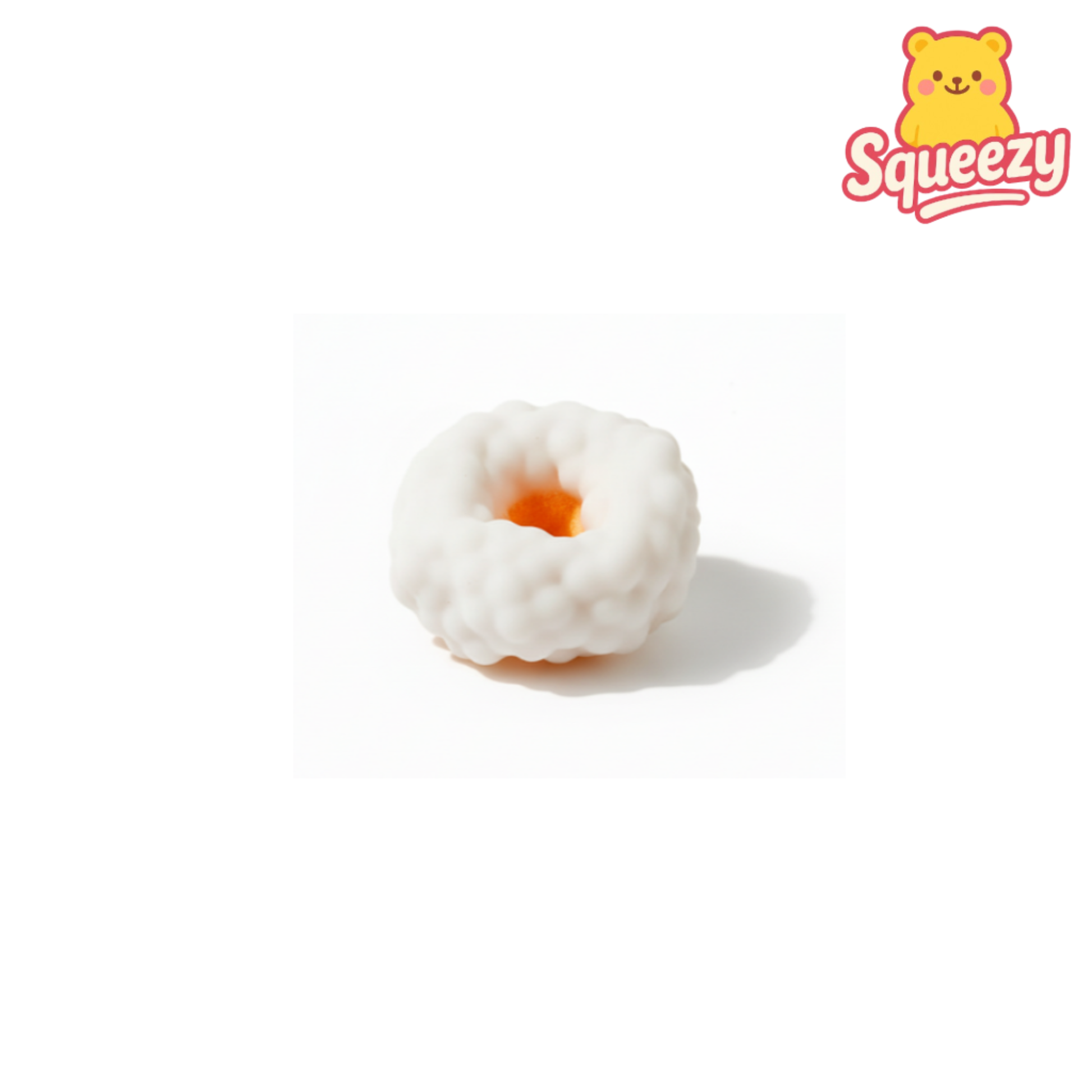 orange Shapeable Vacuum Squishy Sand Grape Smoothie Ball Stress Relief
