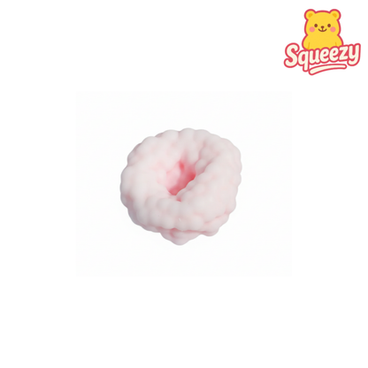 pink Shapeable Vacuum Squishy Sand Grape Smoothie Ball Stress Relief