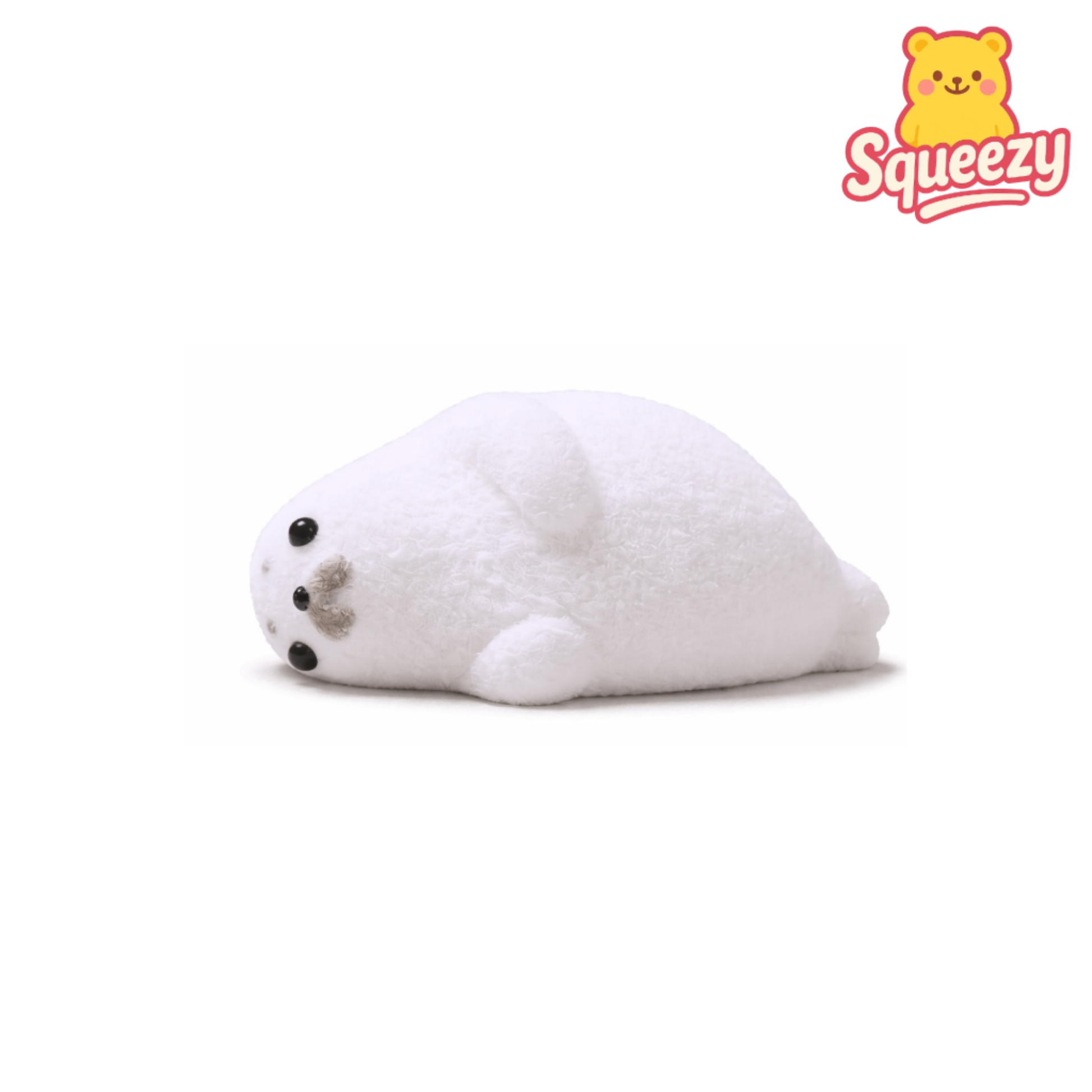 white Seal Squishy Stress Relief Toy